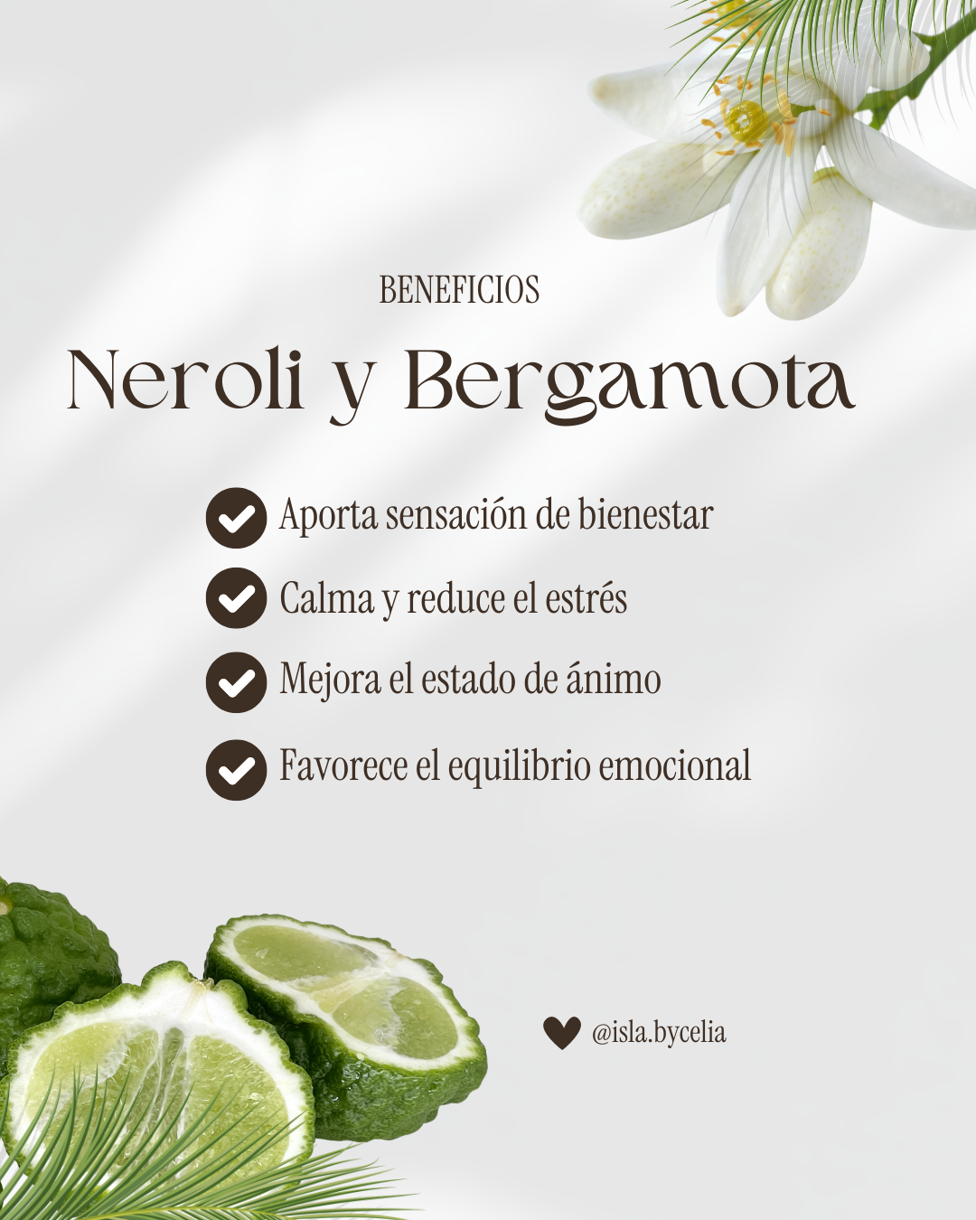 VELA DE BIENESTAR - AROMA NEROLI Y BERGAMOTA