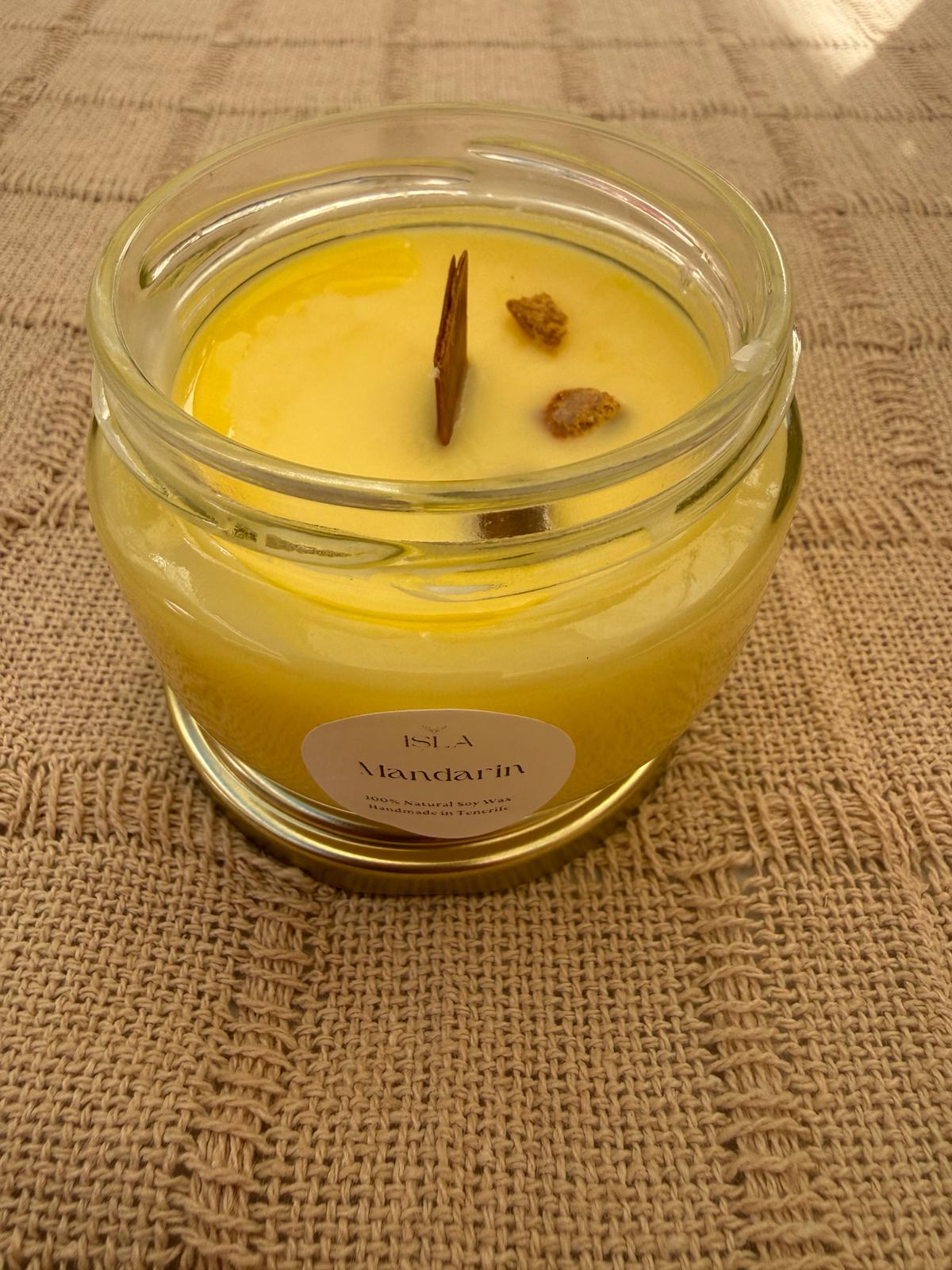 VELA DE BIENESTAR - AROMA MANDARINA