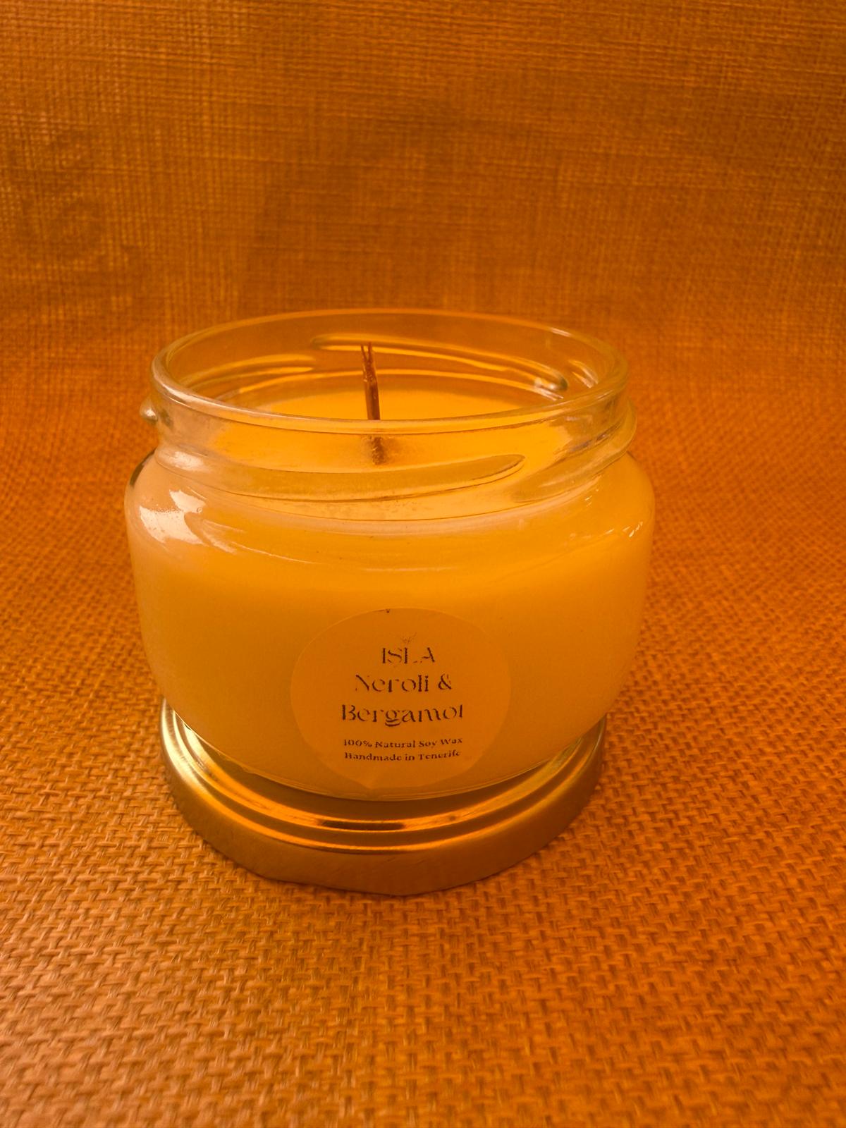 VELA DE BIENESTAR - AROMA NEROLI Y BERGAMOTA