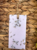 DOS AMBIENTADORES SÓLIDOS DE LAVANDA CON FLORES DE LAVANDA